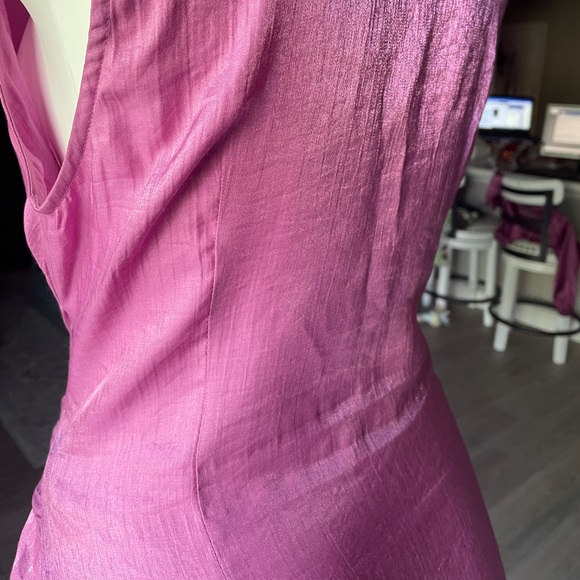 COPY - Unique 21 Pink Satin Mini Dress - Picture 8 of 10
